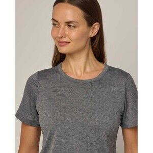 New w/ Tags Sans Pareille Charcoal Sweater w/ Xtra-Fine Merino Wool Size Large